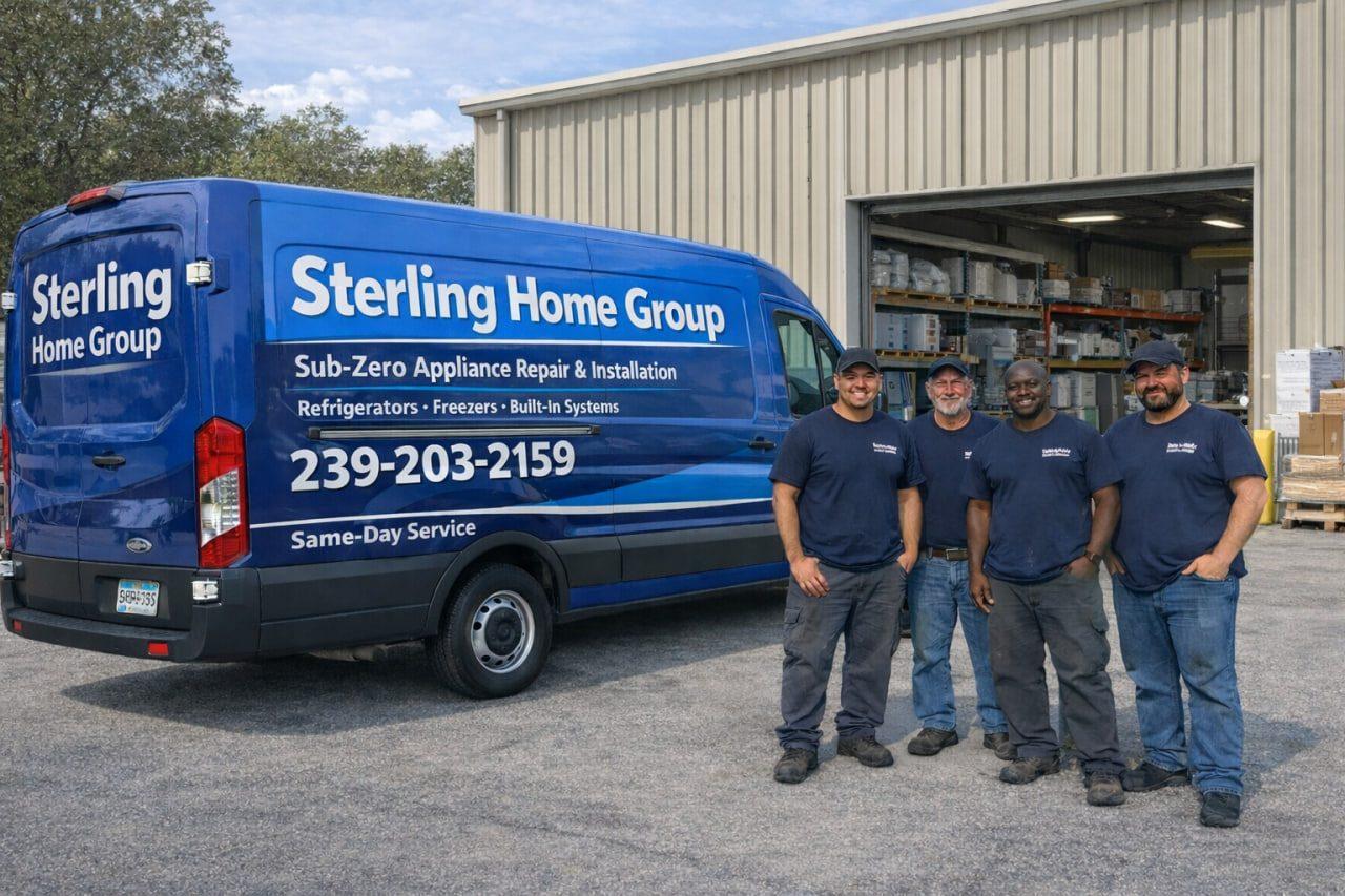 Chicago Sub-Zero Specialists van and Sub-Zero technician team in Chicago